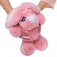 Фото мягкая игрушка розовый зайка морозко из меха кролика рекс 