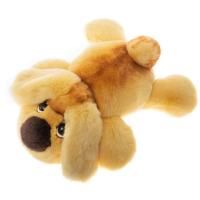Мягкая игрушка собака из натурального меха Вилли желтый из меха фото