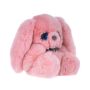 Розовая зайка игрушка из натурадльного меха Боня картинка