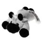 Фото мягкая игрушка большая корова из натурального меха кролика рекс серая Holich Toys в разных ракурса