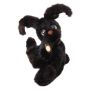 Фото №2 игрушка тедди зайка из натурального меха норки франц коричневый с карими глазами 