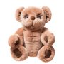 Фото мягкая игрушка мишка тедди из натурального меха умка коричневый Holich Toys в разных ракурса