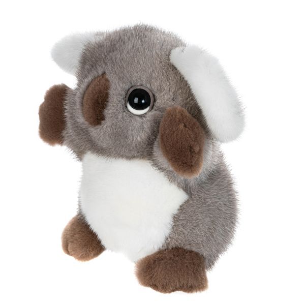 Картинка мягкая игрушка коала из меха норки Holich Toys в разных ракурсах