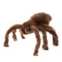 Картинка мягкая игрушка паук из натурального меха норки мамба коричневый Holich Toys в разных ракурса