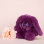 Фото №2 мягкая игрушка заяц боня фиолетовый из натурального меха 