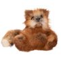 На фото кот тедди игрушка из натурального меха лисы Holich Toys в разных ракурса