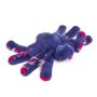 Картинка мягкая игрушка большой паук птицеед из меха низ из кролика рекс и песца розово-синий Holich Toys в разных ракурса