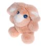 Фото №2 мягкая игрушка зайка морозко из меха кролика рекс персикового цвета 