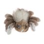 Картинка мягкая игрушка паук из натурального меха кролика рекс и песца константин серо-бежевый Holich Toys в разных ракурса