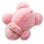 Картинка мягкая игрушка бегемот из натурального меха розовый Holich Toys в разных ракурса