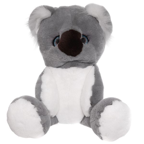 Картинка мягкая игрушка коала из натурального меха кролика Holich Toys в разных ракурсах
