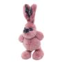 Фото №2 розовая зайка игрушка морозко из натурального меха кролика рекс 