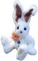  Фото мягкая мягкая игрушка зайка с длинными ушами из натурального меха Holich Toys