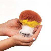 Мягкая игрушка гриб масленок из натурального меха