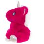 Фото мягкая игрушка единорог из натурального меха ярко-розовый Holich Toys в разных ракурса